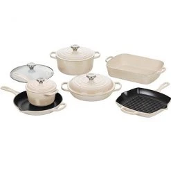 Le Creuset 10-Piece Cast Iron Set Frying Pans & Skillets 4 Le Creuset 10-Piece Cast Iron Set Frying Pans & Skillets