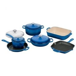 Le Creuset 10-Piece Cast Iron Set Frying Pans & Skillets 2 Le Creuset 10-Piece Cast Iron Set Frying Pans & Skillets