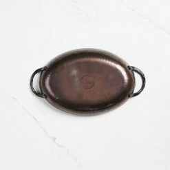 Smithey Ironware Co Cast Iron Smithey Ironware Carbon Steel Oval Roaster