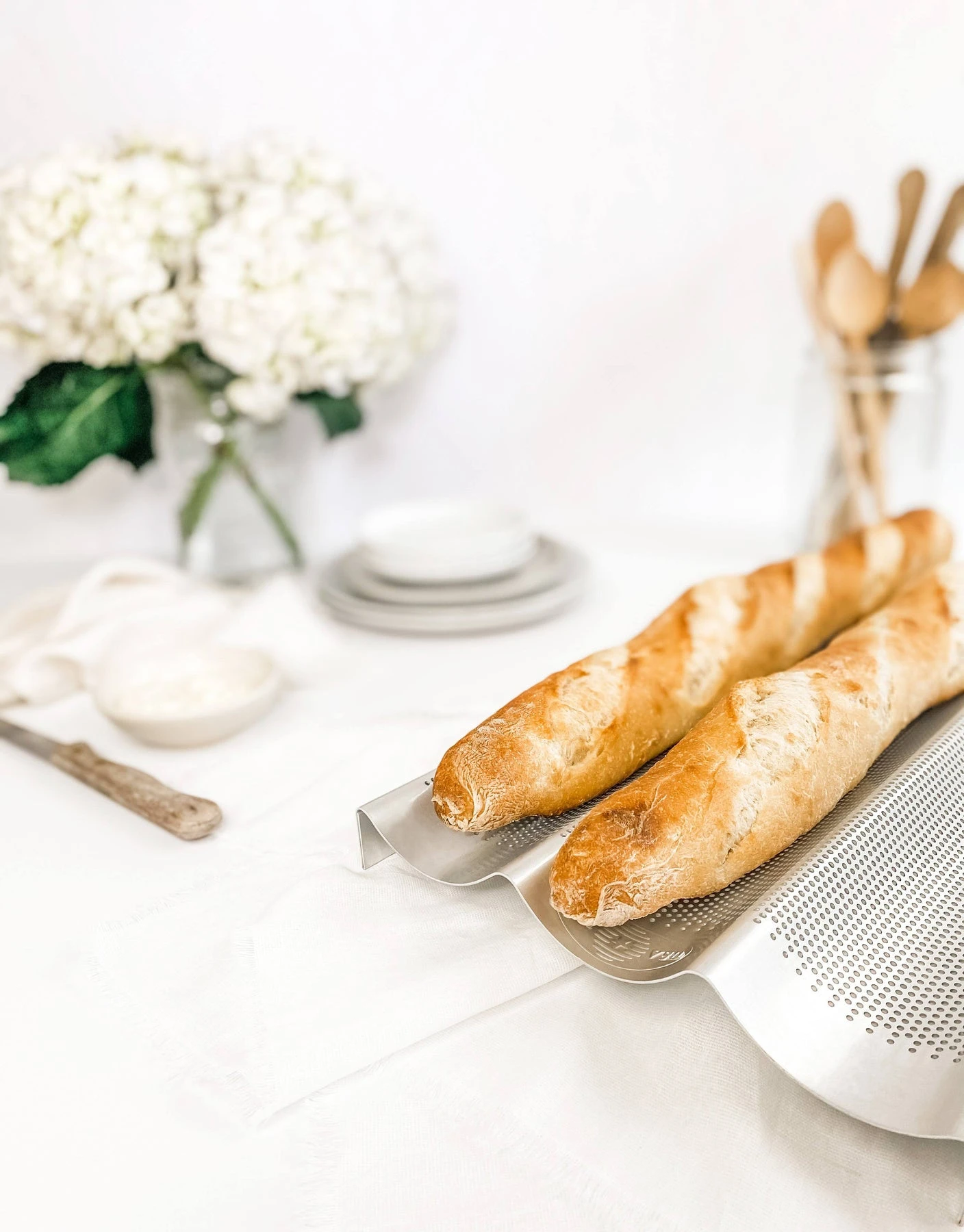 USA PAN French Baguette Pan - 3 Loaves Baking & Cooking Sheets 2 USA PAN French Baguette Pan - 3 Loaves Baking & Cooking Sheets