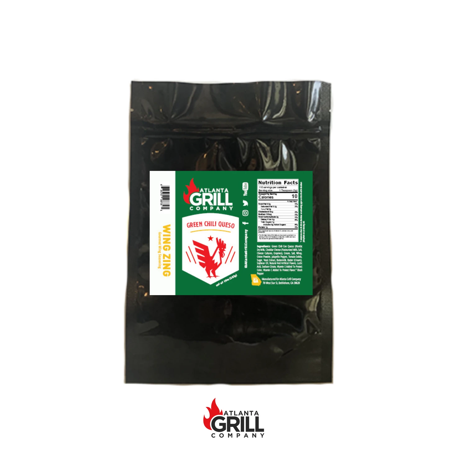 Atlanta Grill Company Green Chili Queso Wing Zing Atlanta Grill Co Rubs 1 Atlanta Grill Company Green Chili Queso Wing Zing Atlanta Grill Co Rubs