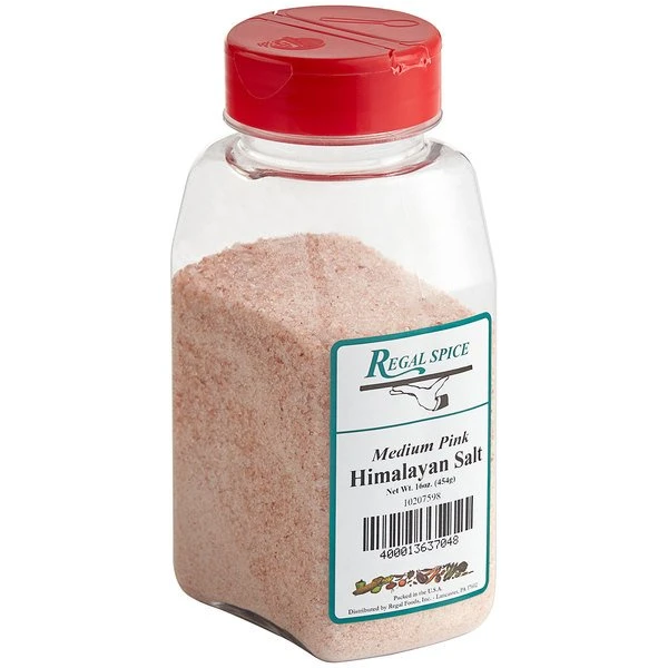 Regal Spice Medium Grain Pink Himalayan Salt – 1 Lb. 1 Regal Spice Medium Grain Pink Himalayan Salt – 1 Lb.