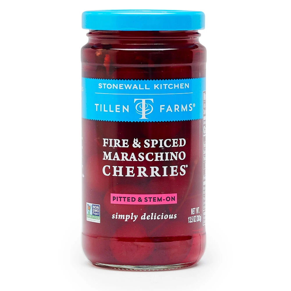 Stonewall Kitchen Tillen Farms Fire & Spice Maraschino Cherries Pickles & Snack Foods 1 Stonewall Kitchen Tillen Farms Fire & Spice Maraschino Cherries Pickles & Snack Foods