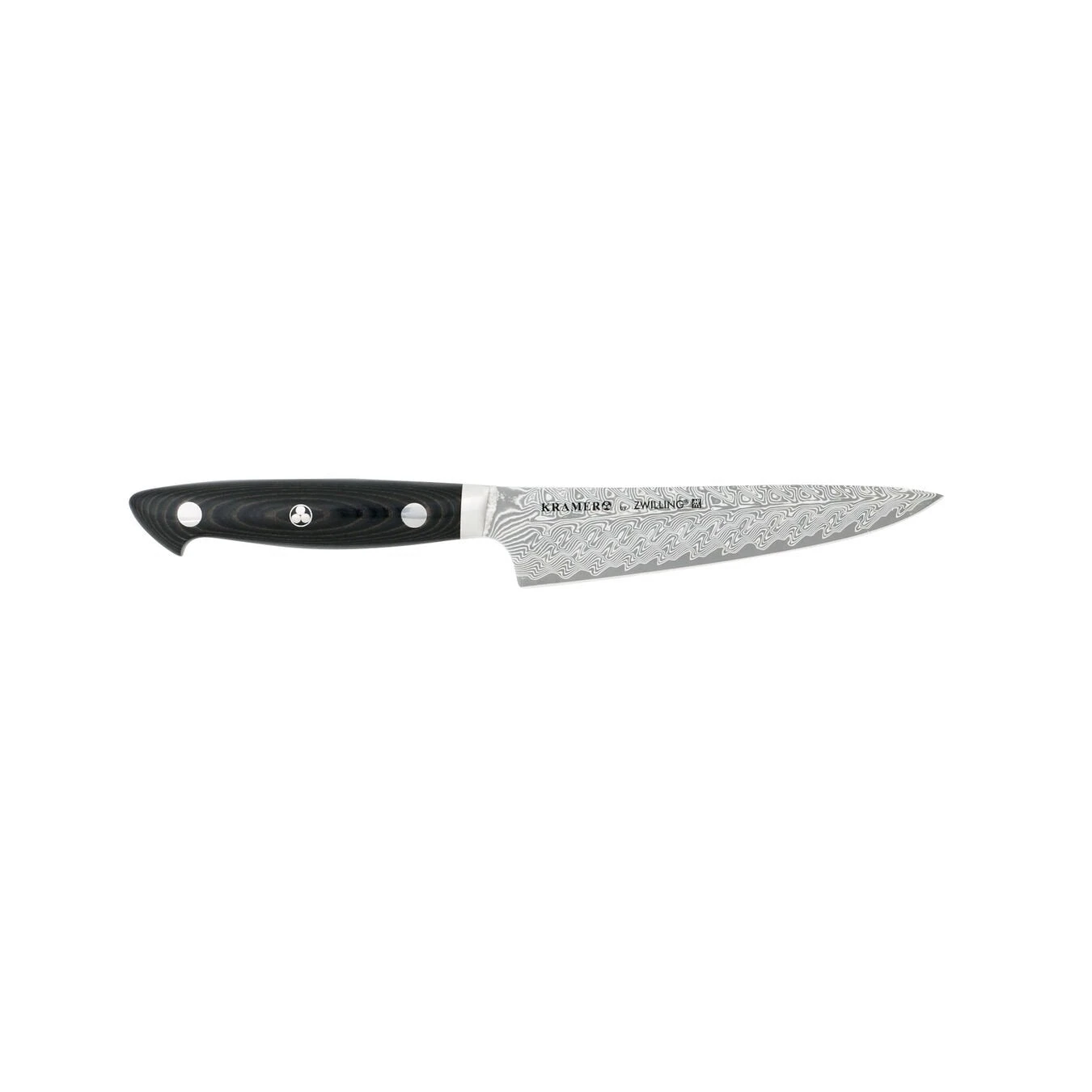 Zwilling Bob Kramer – Euroline Stainless Damascus Collection: 5.5" Prep Knife 1 Zwilling Bob Kramer – Euroline Stainless Damascus Collection: 5.5" Prep Knife