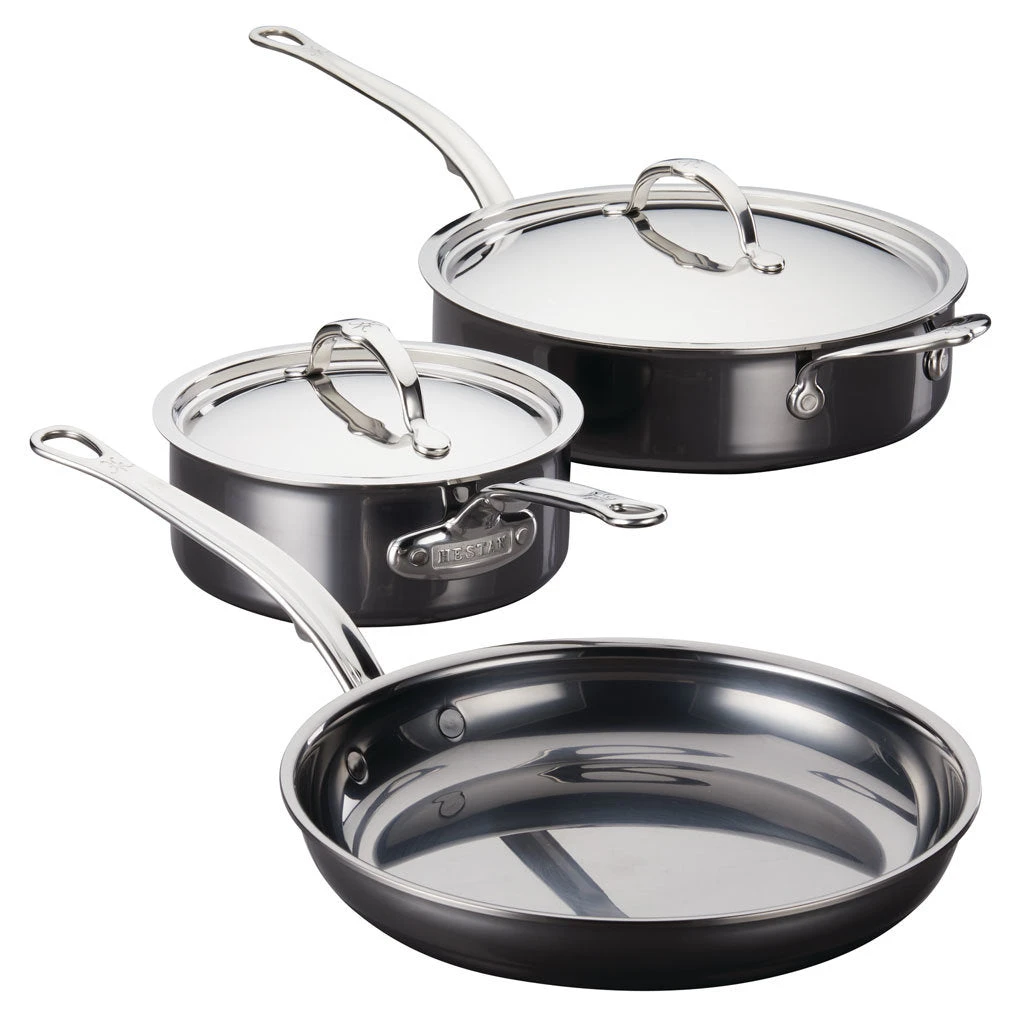 Hestan NanoBond Titanium Essential Set, 5-Piece Saucepans & Saucers 1 Hestan NanoBond Titanium Essential Set, 5-Piece Saucepans & Saucers