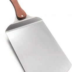 Fox Run Brands Outset Stainless Steel Pizza Peel With Folding Rosewood Handle