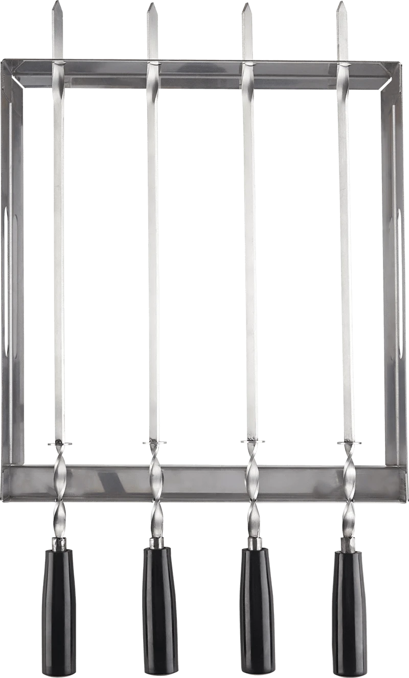 Napoleon PRO Stainless Steel Rotating Skewer Rack 1 Napoleon PRO Stainless Steel Rotating Skewer Rack