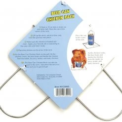 Charcoal Companion Folding Beer Can Chicken Rack