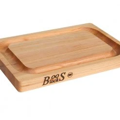 John Boos BoosBlock Chop N' Slice Maple Cutting Board Size: 12 X 8 X1 W/ Groove