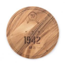 Fox Run Brands Cutting Boards Fox Run Circle Serving Board 1942 Wine Barrel