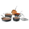 Gotham Steel Non-Stick 10 Piece Square Frying Pan And Cookware Set 602850