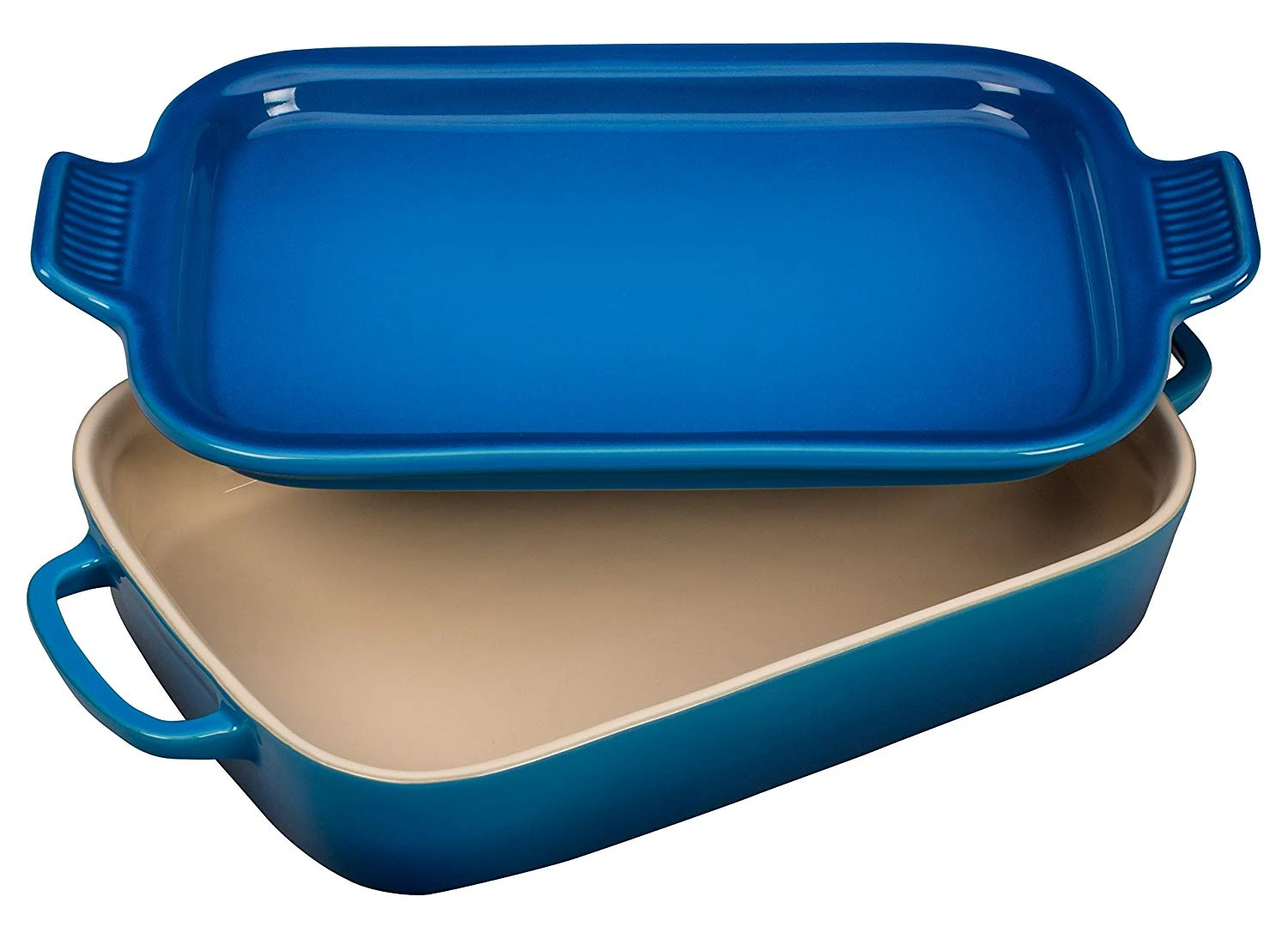 Le Creuset Rectangular Dish W/Platter Lid Baking Dishes 1 Le Creuset Rectangular Dish W/Platter Lid Baking Dishes