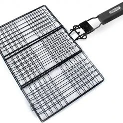 Grill Pro Nonstick Detachable Handle Burger Basket Baskets, Toppers, Racks, Trays, & Grids