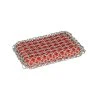 Lodge Cast Iron Lodge Silicone & Chainmail Scrubbing Pad, Red