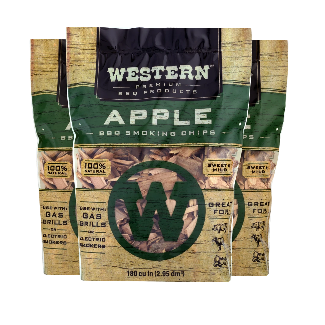 Western Apple BBQ Smoking Chips Wood Chunks & Wood Chips Western Apple BBQ Smoking Chips Wood Chunks & Wood Chips