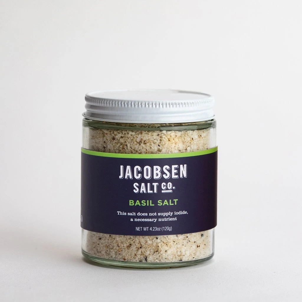 Seasonings Jacobsen Salt Co. Infused Basil Salt 1 Seasonings Jacobsen Salt Co. Infused Basil Salt