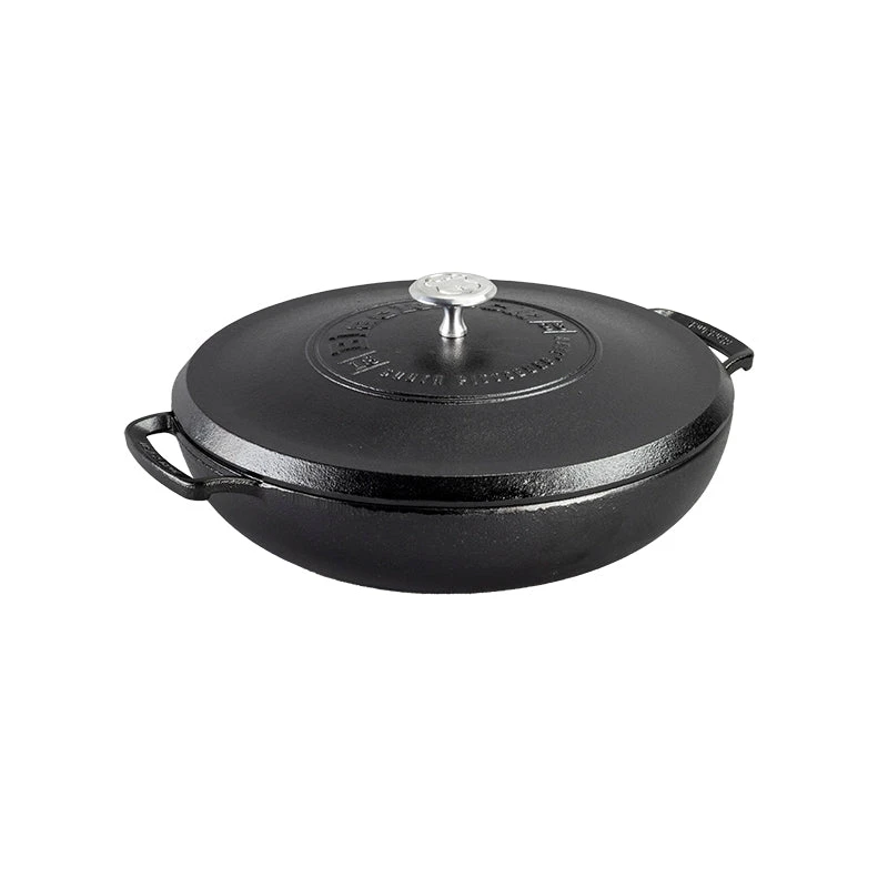 Lodge Cast Iron Lodge Blacklock *17* Triple Seasoned Cast Iron Braiser With Lid 1 Lodge Cast Iron Lodge Blacklock *17* Triple Seasoned Cast Iron Braiser With Lid