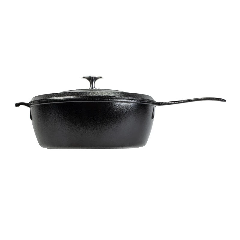 Lodge Cast Iron Lodge Blacklock *49* 4 Quart Deep Skillet With Lid 2 Lodge Cast Iron Lodge Blacklock *49* 4 Quart Deep Skillet With Lid