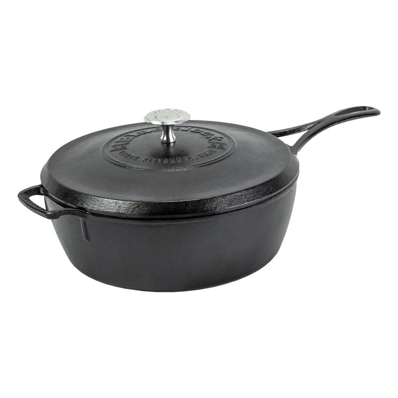 Lodge Cast Iron Lodge Blacklock *49* 4 Quart Deep Skillet With Lid 1 Lodge Cast Iron Lodge Blacklock *49* 4 Quart Deep Skillet With Lid