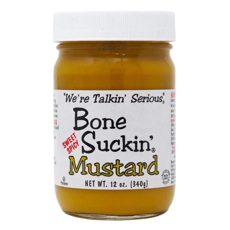 Bone Suckin' Sauce Shop All Sauces Bone Suckin' Sweet/Spicy Mustard, 12 Oz. Bone Suckin' Sauce Shop All Sauces Bone Suckin' Sweet/Spicy Mustard, 12 Oz.