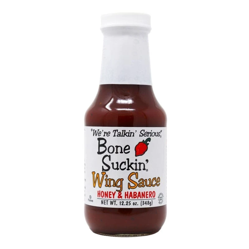 Bone Suckin' Sauce Shop All Sauces Bone Suckin' Wing Sauce, Honey & Habanero, 12.25 Oz. 1 Bone Suckin' Sauce Shop All Sauces Bone Suckin' Wing Sauce, Honey & Habanero, 12.25 Oz.