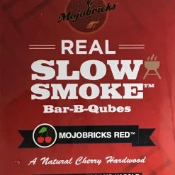 Mojobricks Red (Cherry) Bar-B-Qubes (medium Size) Wood Chunks & Wood Chips