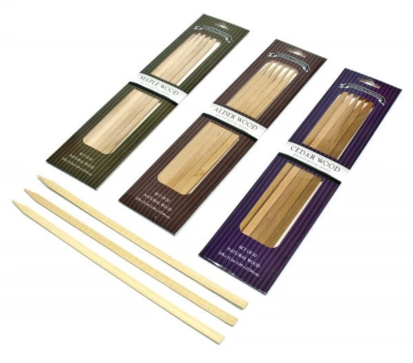 Charcoal Companion Wood Flavored Skewers Cooking Utensils Charcoal Companion Wood Flavored Skewers Cooking Utensils