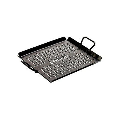 Lodge Cast Iron Lodge 13 X 12 Inch Carbon Steel Outdoor Grilling Pan Grill Pans, Griddles & Presses 1 Lodge Cast Iron Lodge 13 X 12 Inch Carbon Steel Outdoor Grilling Pan Grill Pans, Griddles & Presses