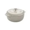 Lodge Cast Iron Lodge 6 Quart Enameled White Dutch Oven, Oyster Dutch Ovens