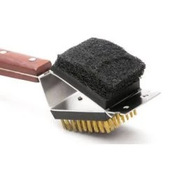 Fox Run Brands Brushes, Scrubbers & Scrapers Outset Rosewood 3-in-1 Grill Brush
