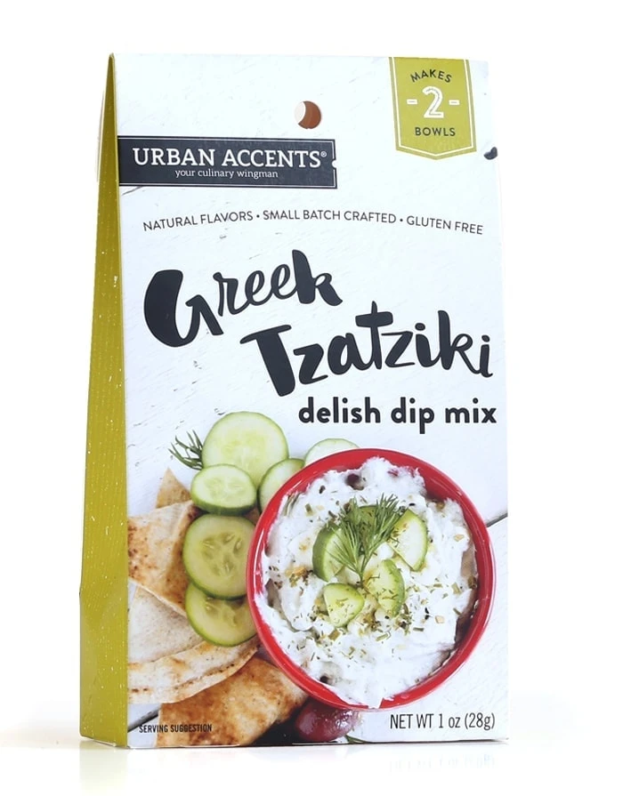 Urban Accents: Greek Tzatziki Dip Mix Seasonings 1 Urban Accents: Greek Tzatziki Dip Mix Seasonings