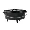 Lodge Cast Iron Dutch Ovens Lodge 12 Inch / 6 Quart Camp Dutch Oven, 3.75 Inch Depth
