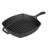 Lodge Cast Iron Lodge 10.5 Inch Square Cast Iron Grill Pan, Fits 10 Inch Square Glass Lid Grill Pans, Griddles & Presses