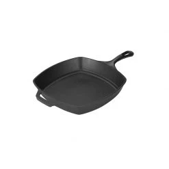 Lodge Cast Iron Frying Pans & Skillets Lodge 10.5 Inch Square Cast Iron Skillet, Fits 10 Inch Square Glass Lid