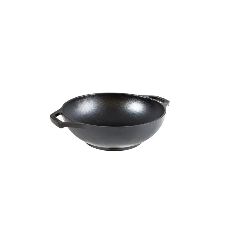 Lodge Cast Iron Grill Pans, Griddles & Presses Lodge 9 Inch Cast Iron Mini Wok, With Loop Handles 1 Lodge Cast Iron Grill Pans, Griddles & Presses Lodge 9 Inch Cast Iron Mini Wok, With Loop Handles