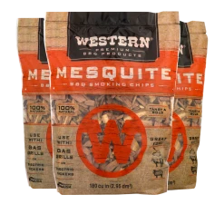 Western Mesquite BBQ Smoking Chips Wood Chunks & Wood Chips