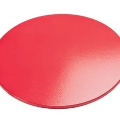 Pizzacraft 14.5" ThermaBond™ Round Glazed Pizza Stone With Handles – Red