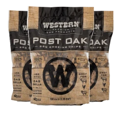 Western Post Oak BBQ Smoking Chips