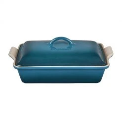 Baking Dishes Le Creuset Heritage Covered Rectangular Casserole Dish 4 Qt. 2 Baking Dishes Le Creuset Heritage Covered Rectangular Casserole Dish 4 Qt.