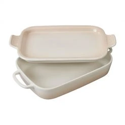 Le Creuset Rectangular Dish W/Platter Lid Baking Dishes 13 Le Creuset Rectangular Dish W/Platter Lid Baking Dishes