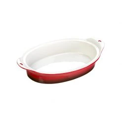 Lodge Cast Iron Lodge 8 X 11.75 Inch Stoneware Baking Dish, Red Baking Dishes