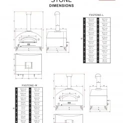 Alfa FXSTONE-M 27-Inch Countertop Wood Fired Pizza Oven