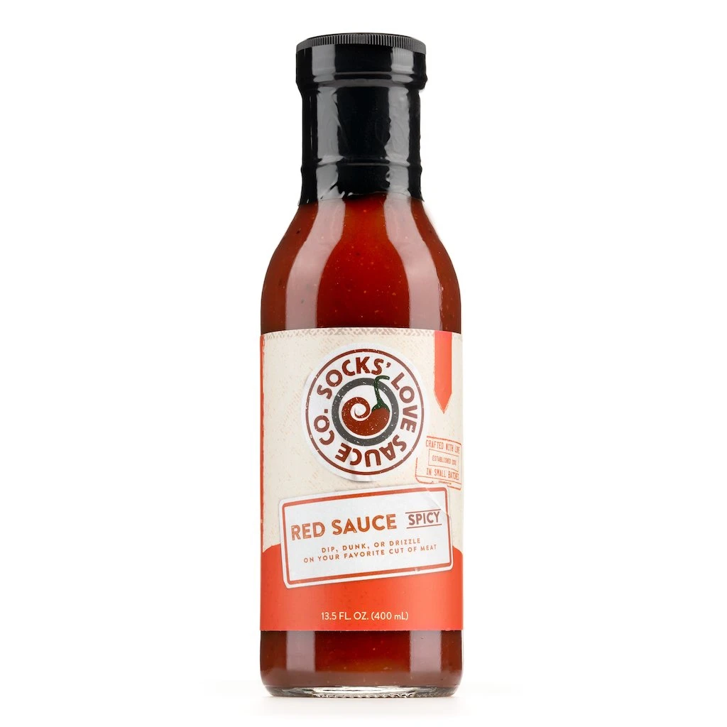 Socks' Love Rub Co. Red Sauce Spicy Shop All Sauces 1 Socks' Love Rub Co. Red Sauce Spicy Shop All Sauces