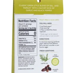 Urban Accents: Greek Tzatziki Dip Mix Seasonings 3 Urban Accents: Greek Tzatziki Dip Mix Seasonings
