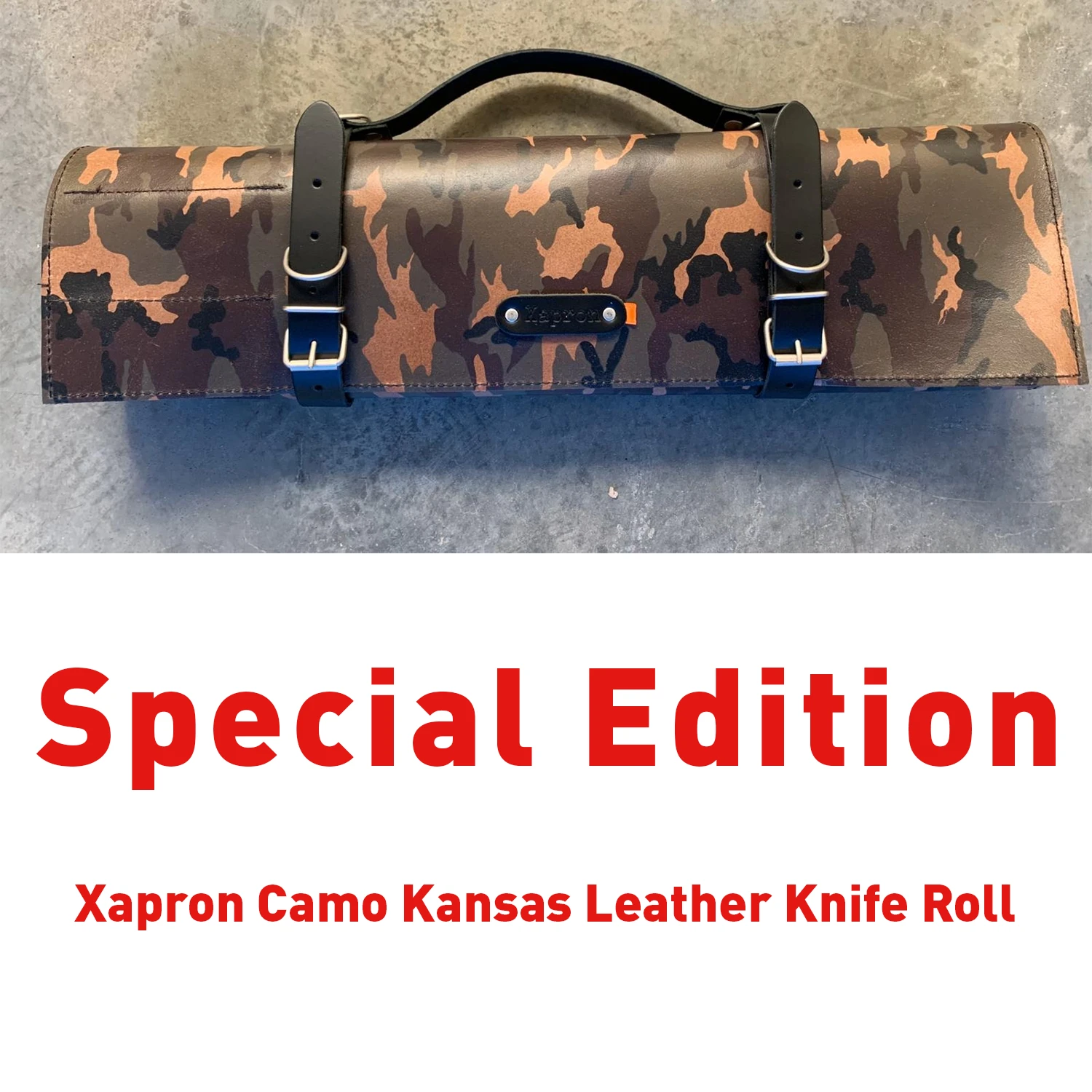 Knife Storage Xapron Camo Kansas Leather Knife Roll (Special Edition) Knife Storage Xapron Camo Kansas Leather Knife Roll (Special Edition)