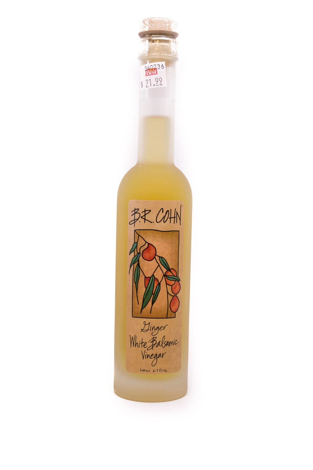 B.R. Cohn: Ginger White Balsamic Vinegar, 200ml Oils & Vinegar 1 B.R. Cohn: Ginger White Balsamic Vinegar, 200ml Oils & Vinegar