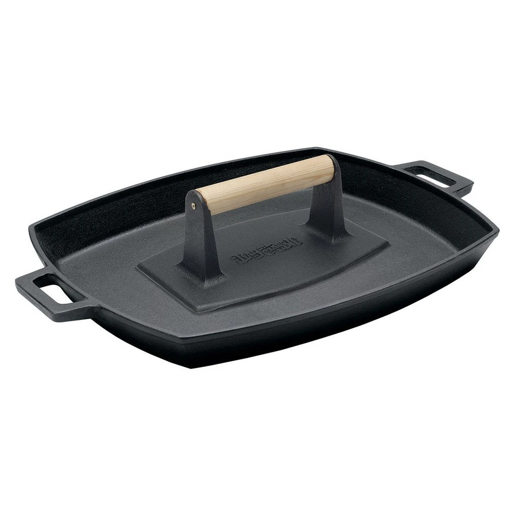 Bayou Classic Cast Iron Shallow Pan And Press Set 1 Bayou Classic Cast Iron Shallow Pan And Press Set