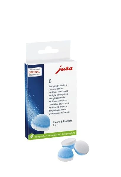 JURA 2-Phase Cleaning Tablets (6 PK) Coffee Machine Accessories 1 JURA 2-Phase Cleaning Tablets (6 PK) Coffee Machine Accessories