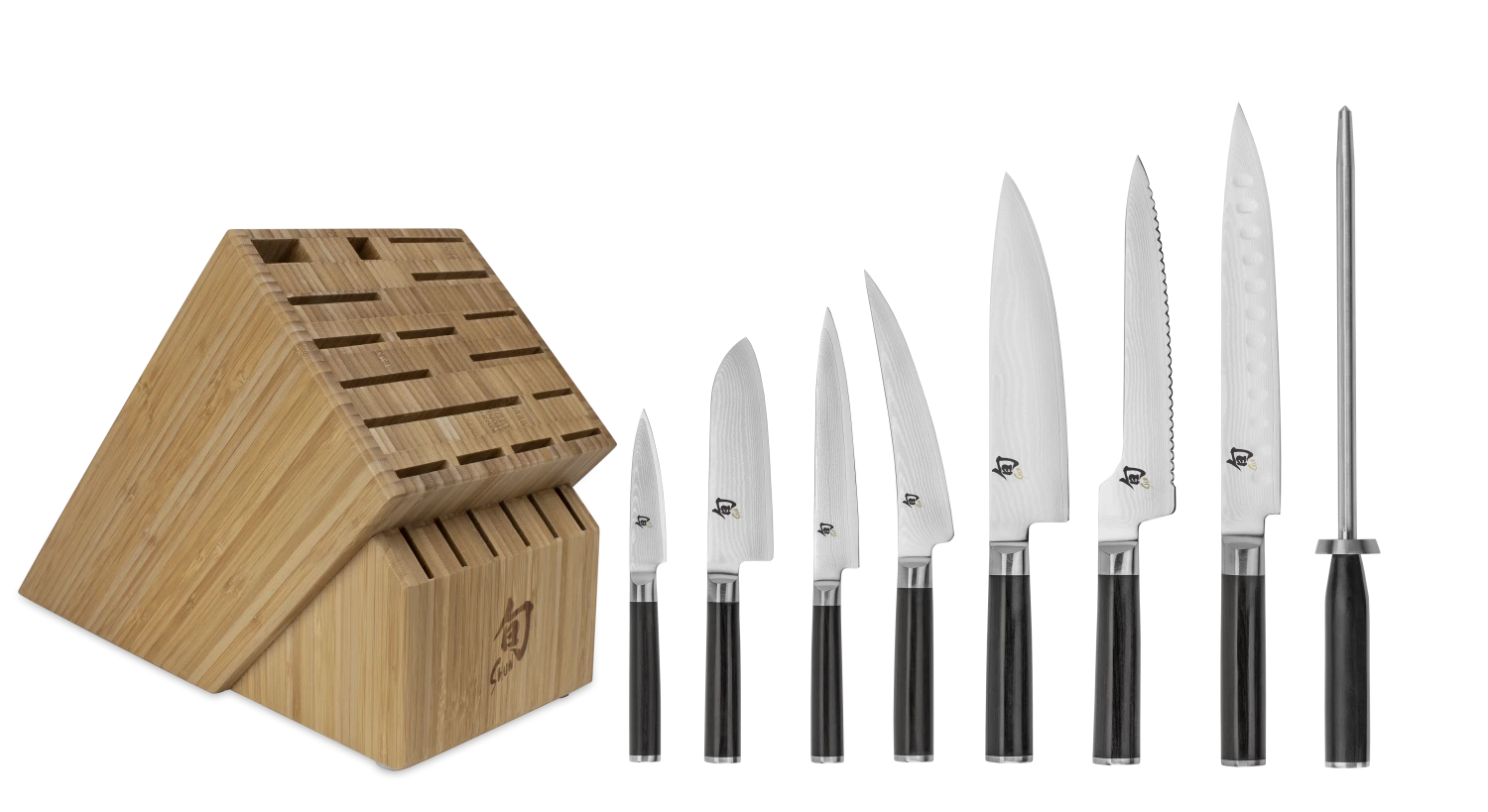 Shun Knives Shop All Knives Shun Classic 9-Piece Chef's Choice Block Set 1 Shun Knives Shop All Knives Shun Classic 9-Piece Chef's Choice Block Set