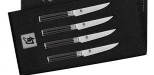Shun Knives Shun Classic 4-Piece Steak Knife Set Shop All Knives Shun Knives Shun Classic 4-Piece Steak Knife Set Shop All Knives